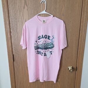 Comfort Colors Light Pink Graphic Tee